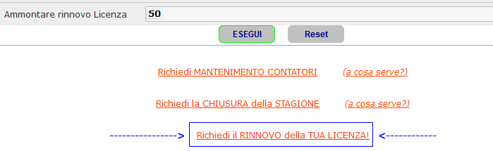 Come fare per richiedere il rinnovo della licenza o per passare ad una licenza da 120 euro/anno