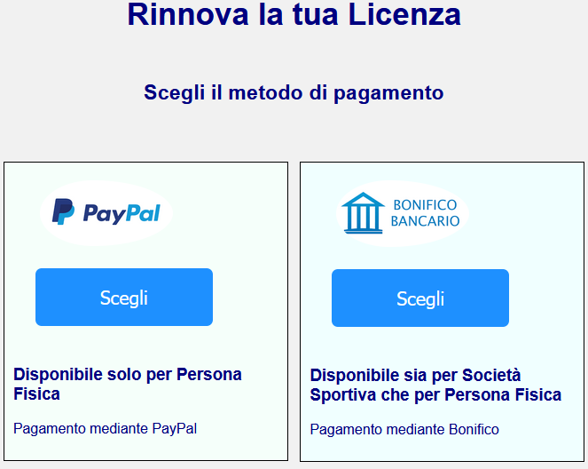 Come fare per richiedere il rinnovo della licenza o per passare ad una licenza di 50 o 120 euro / anno